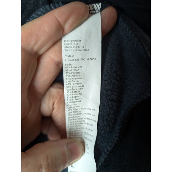 NWT Fabletics Geri Long Wrap Scarf Cardigan Black Large - Picture 8 of 8